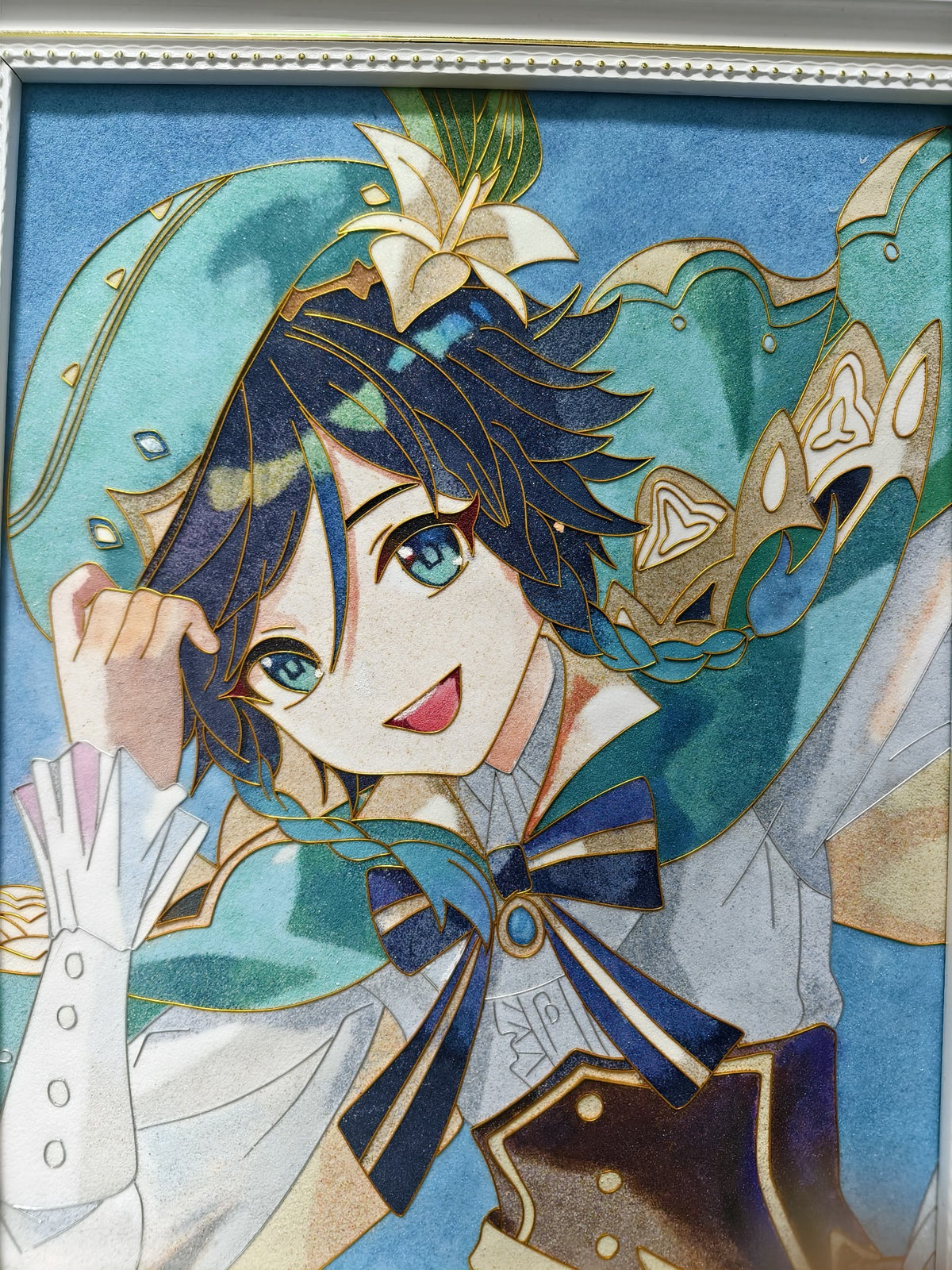 Cloisonne Craft Painting Venti Genshin 20x25cm