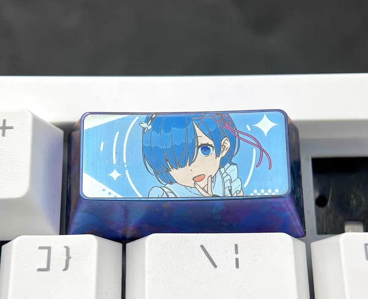 Rem Titanium Alloy Artisan Keycap 2u 2.25u