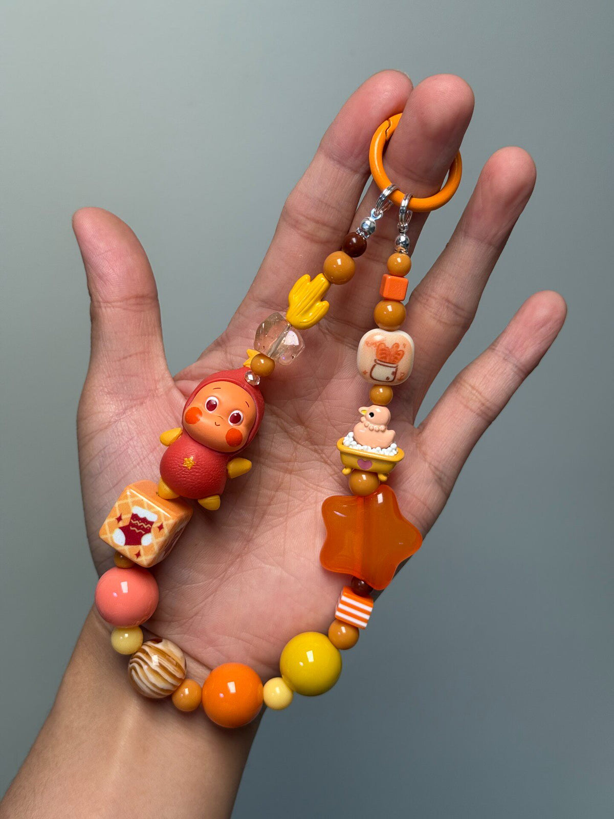 Beaded Star Character Phone Chain