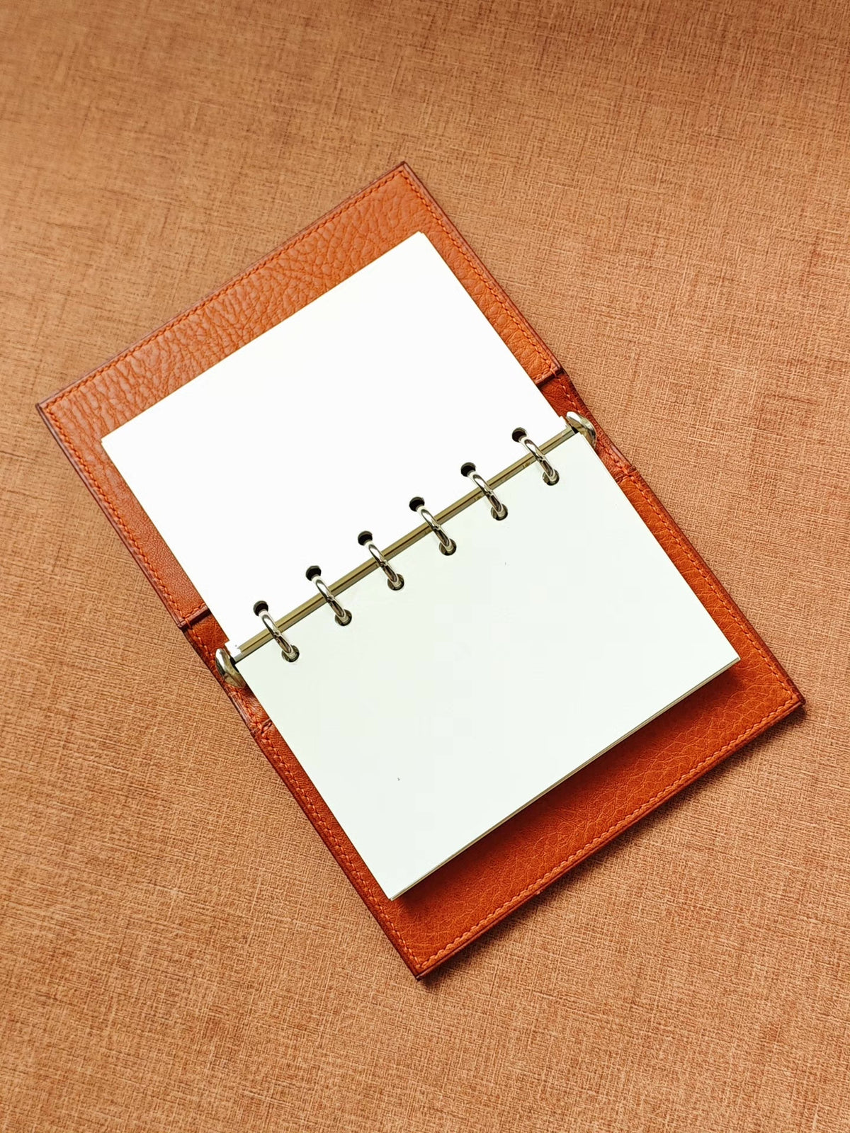 A7 Leather Ring Binder Notebook