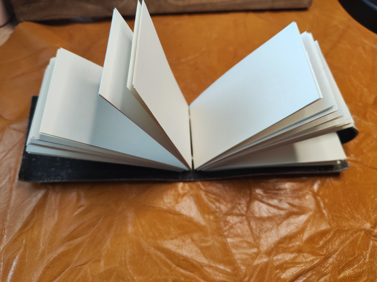 Cowhide Journal with Porcelain Pattern