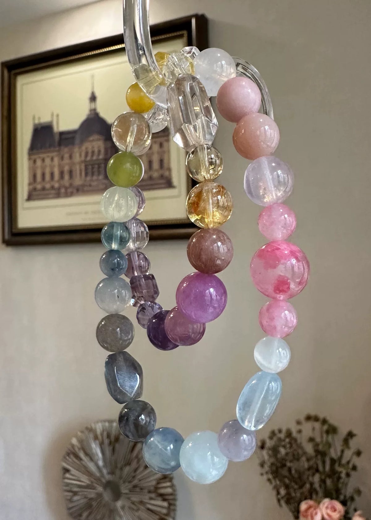 Natural Multi Gemstone Bead Bracelet