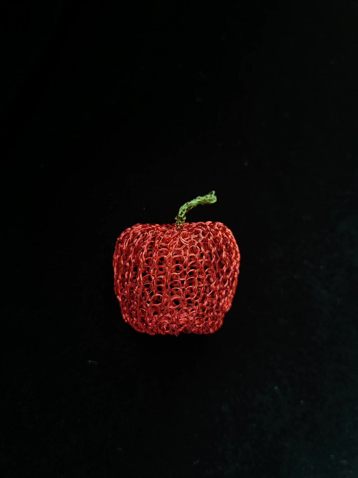 Handcrafted Wire Apple Decorative Ornament