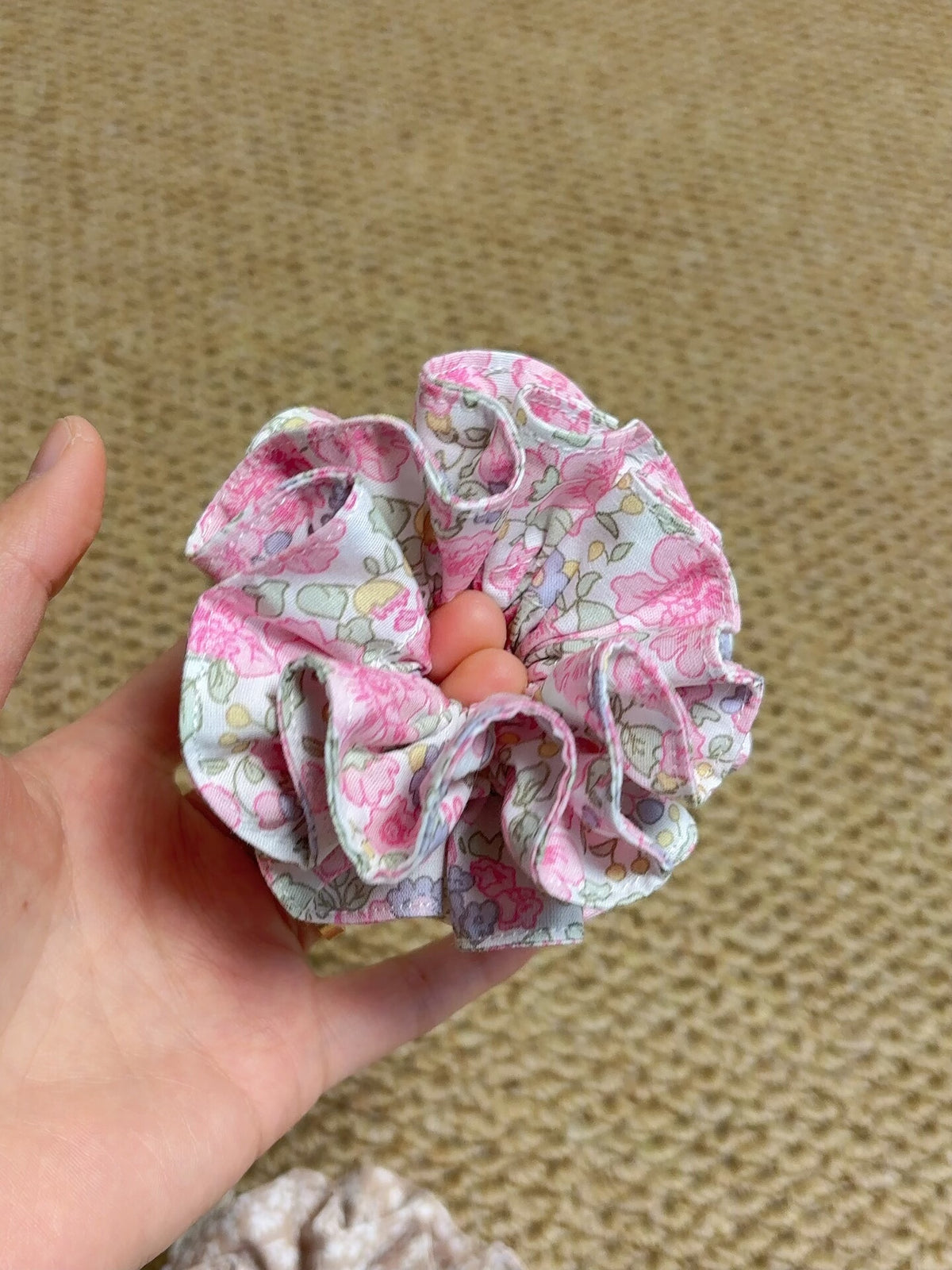 Pure Cotton Mini Double Layer Scrunchie