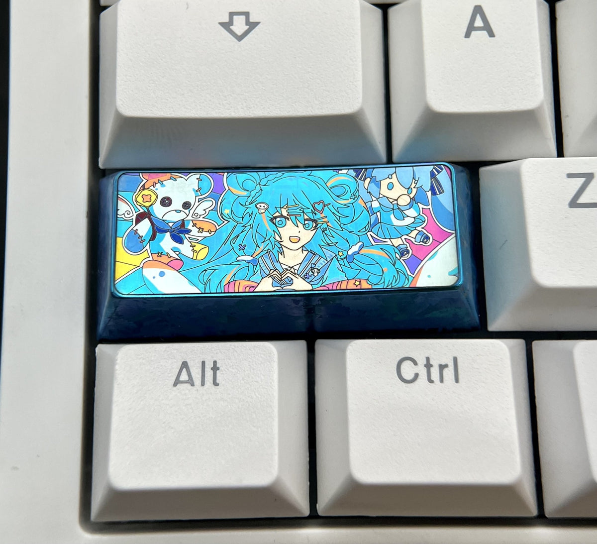 Hatsune Miku Titanium Alloy 2.25u Keycap