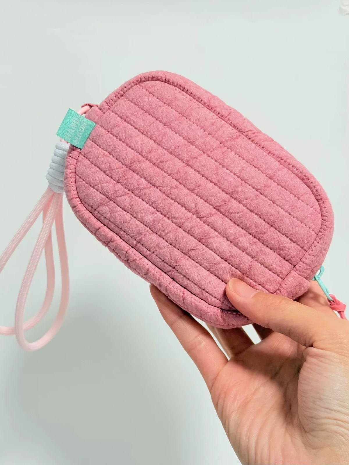 Estojo Acolchoado em Dusty Rose
