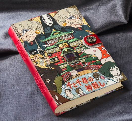 Spirited Away Fabric Notebook with 120gsm Blank Pages