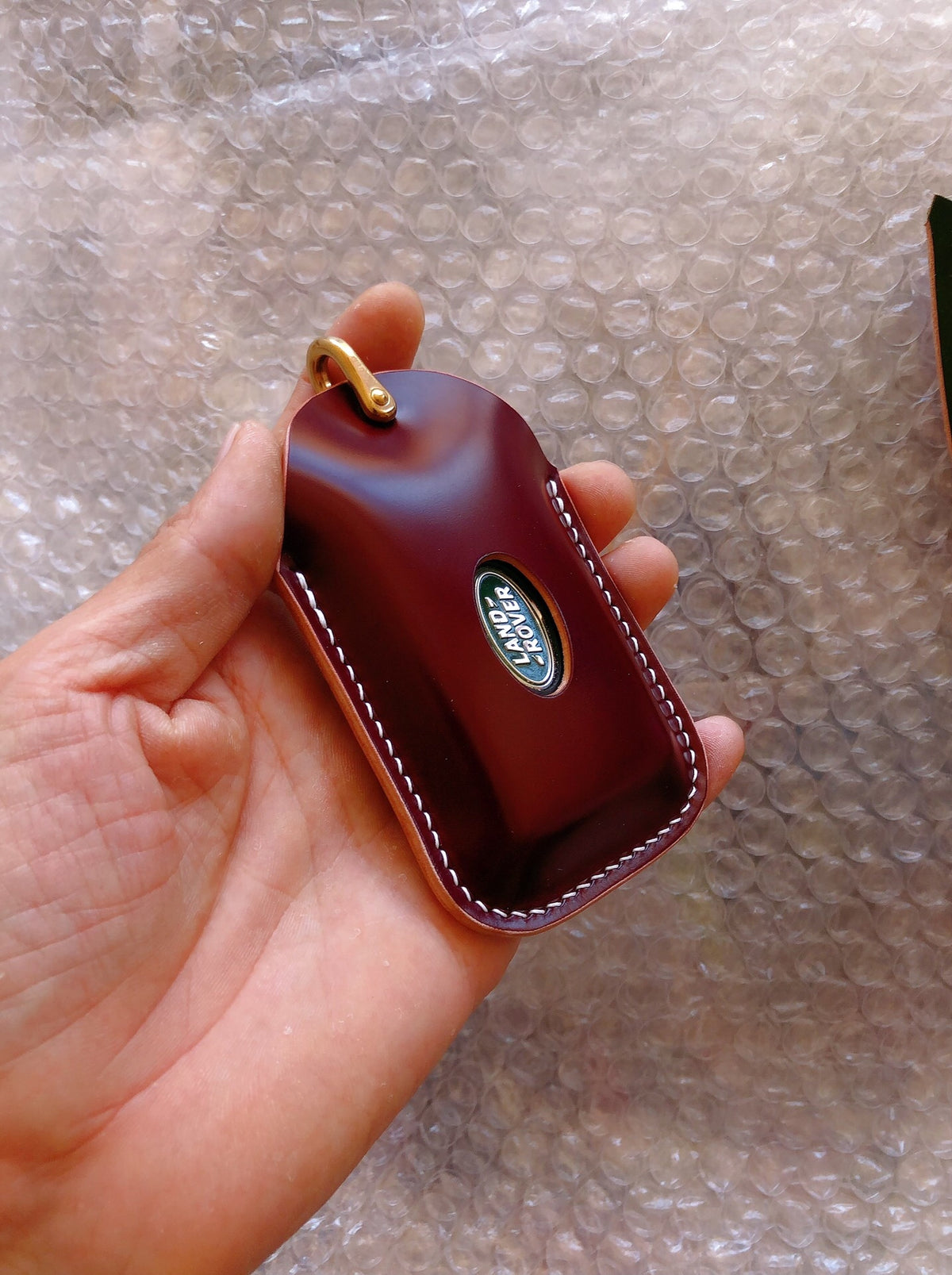 Land Rover Shell Cordovan Leather Key Case