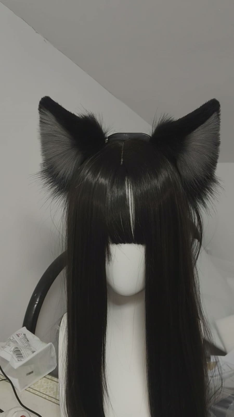 Motion Sensing Electric Wolf Cat Ears Headband