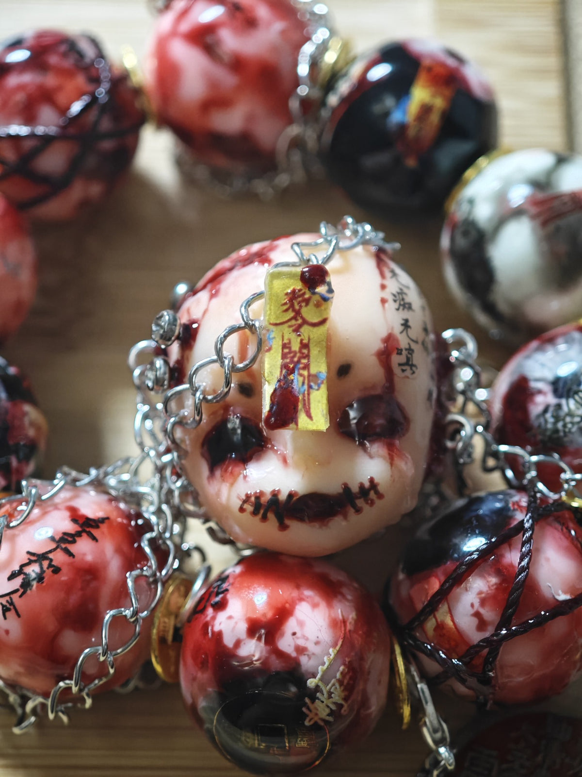 Cthulhu Doll Head Pendant Clay Horror