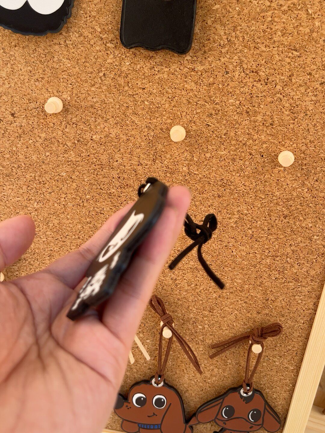Skeleton Leather Bag Charm Pendant