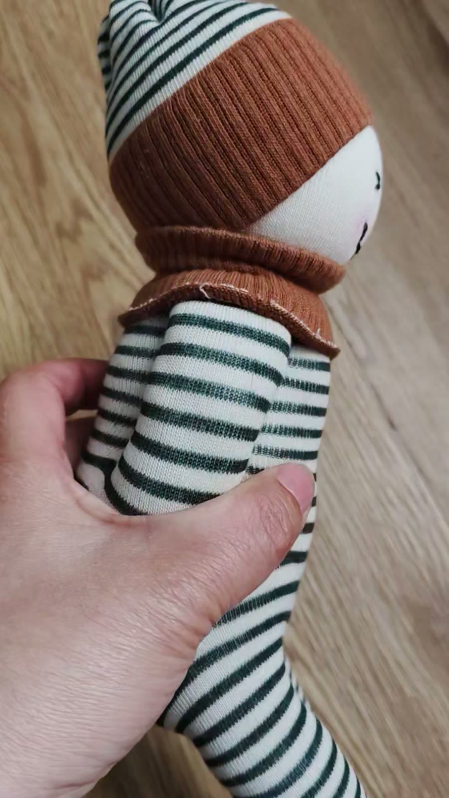 Boneca de Meia de Peluche Artesanal de Conforto
