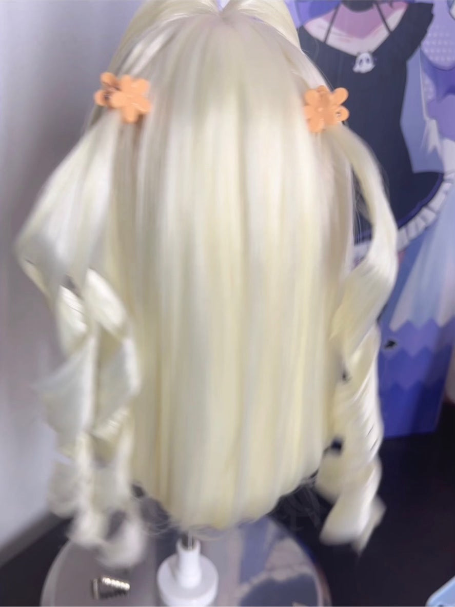 Doll Wig with Bunny Ear Curls