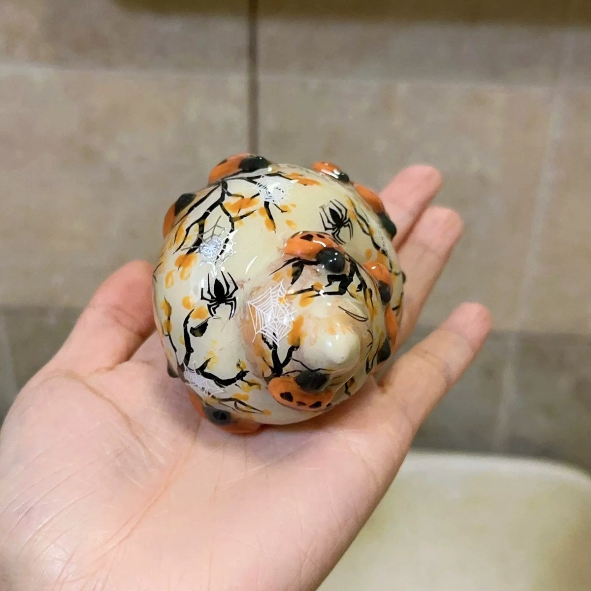 Halloween Pumpkin Tree Hermit Crab Replacement Shell