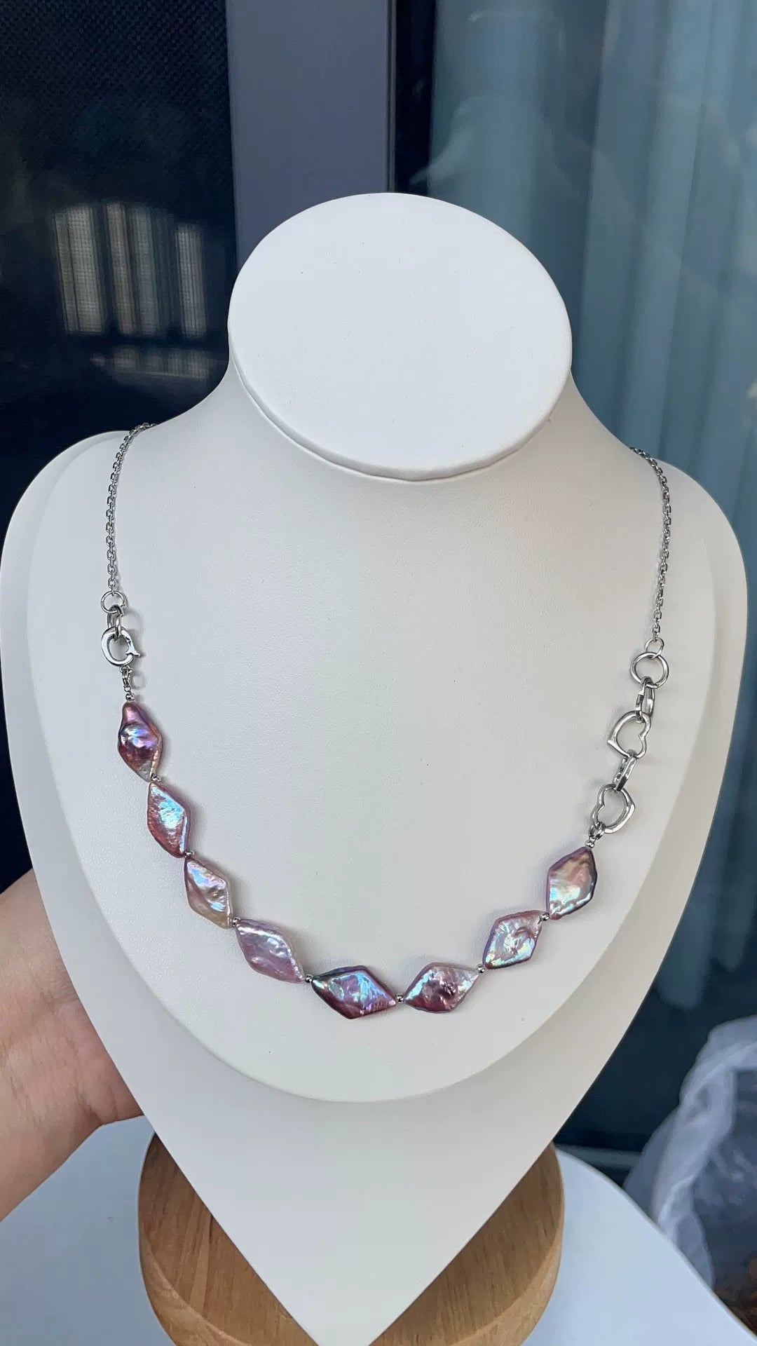 Purple Baroque Freshwater Pearl Necklace