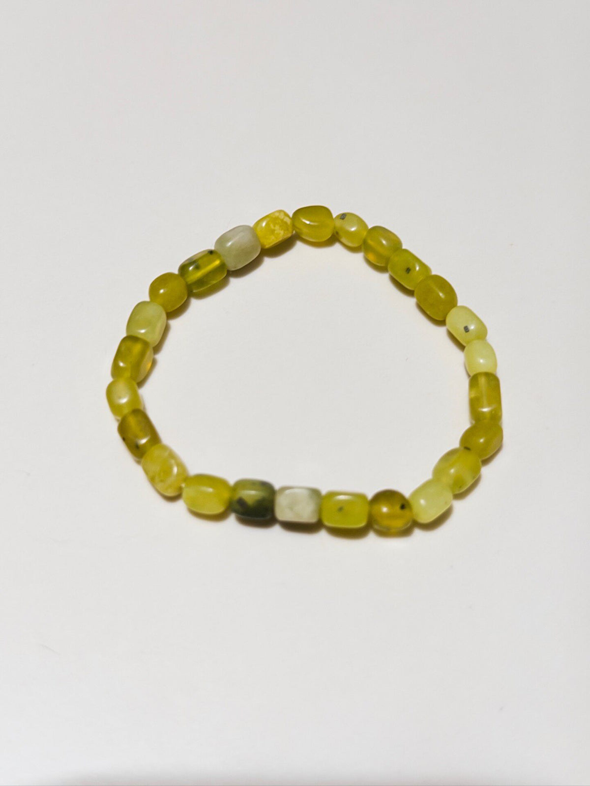 Natural Xiuyan Jade Beaded Bracelet
