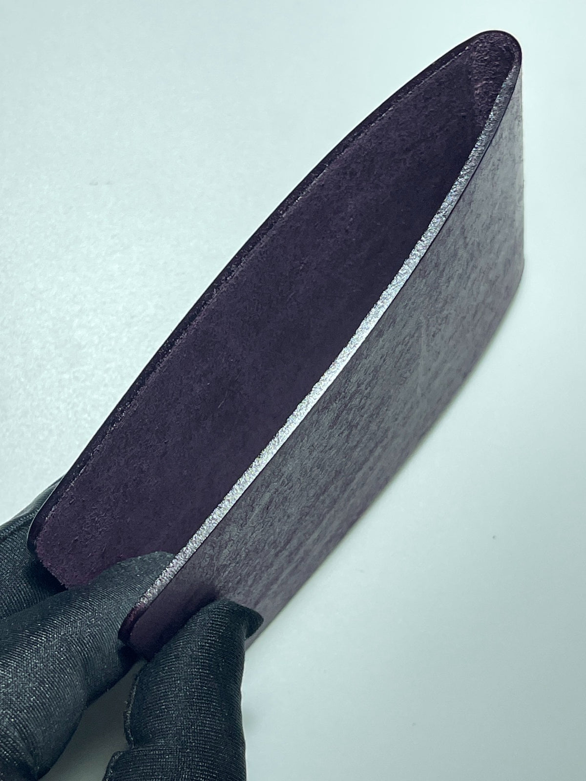 Purple Leather Planner Cover with Metal Rings
