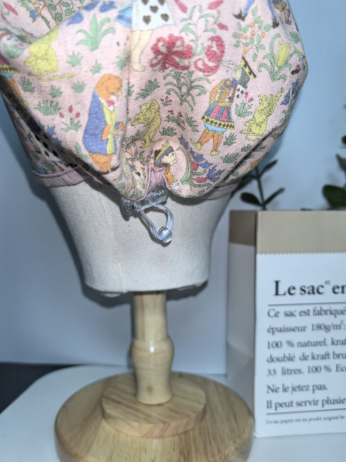 Alice in Wonderland Cotton Linen Surgical Cap