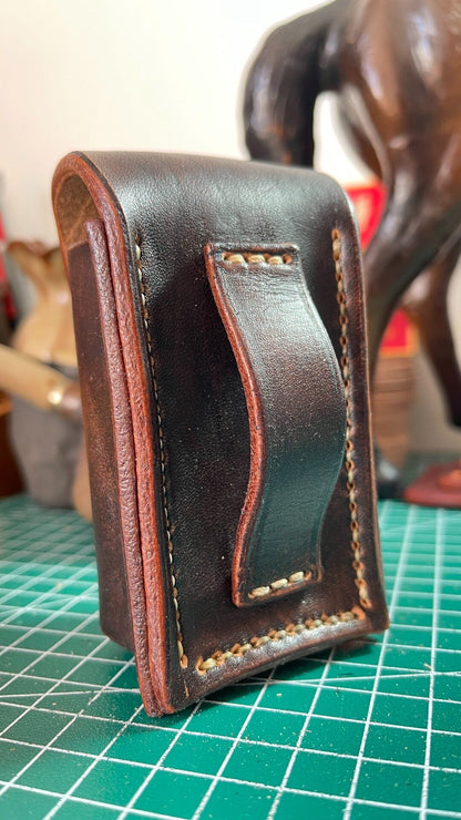 Hand-Stitched Vegetable-Tanned Cowhide Stamp and Tool Case