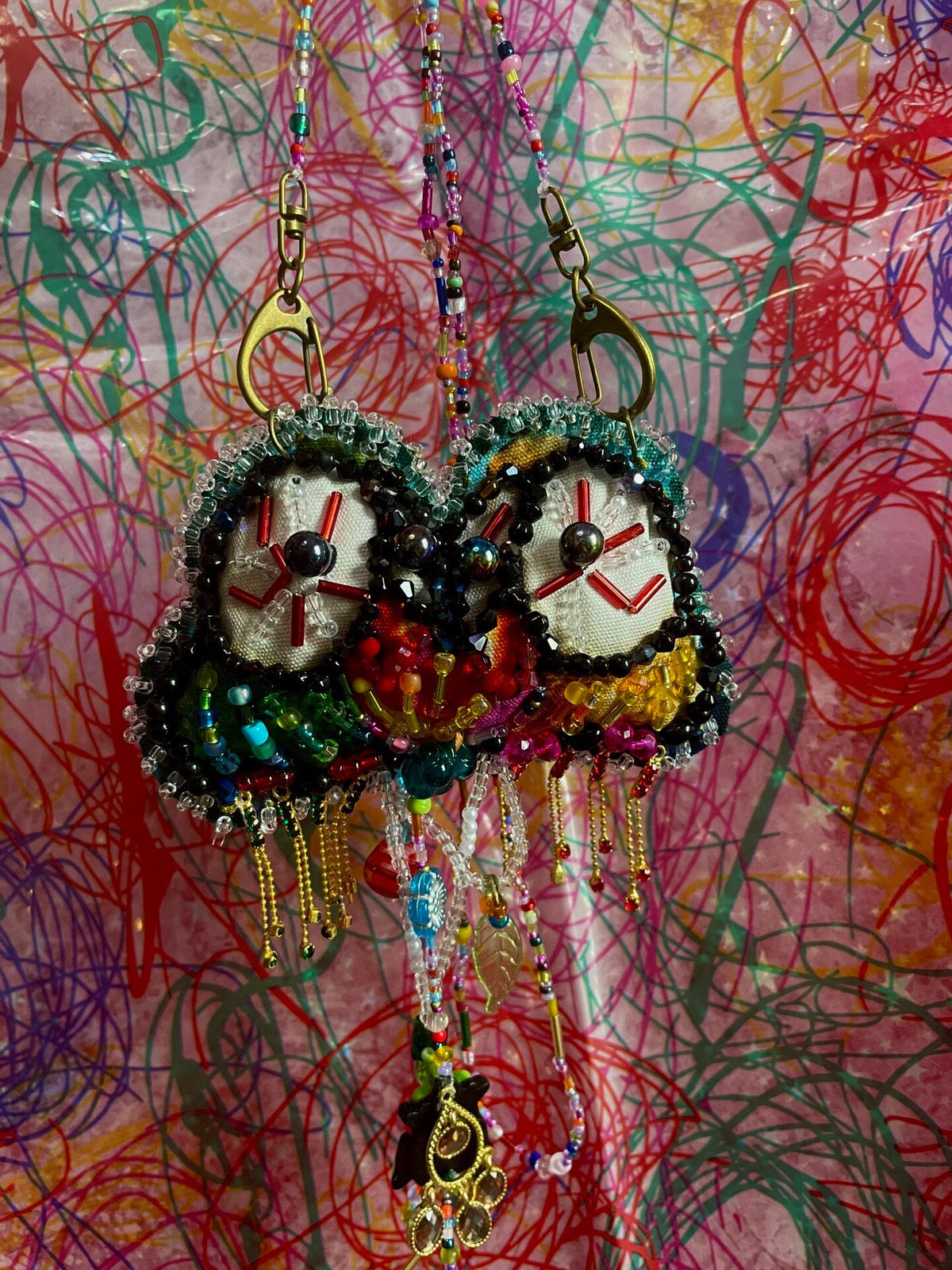 Beaded Crossbody Mini Bag Necklace