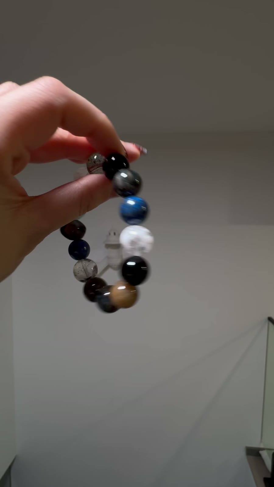Multi Gemstone Crystal Bracelet 12mm Beads