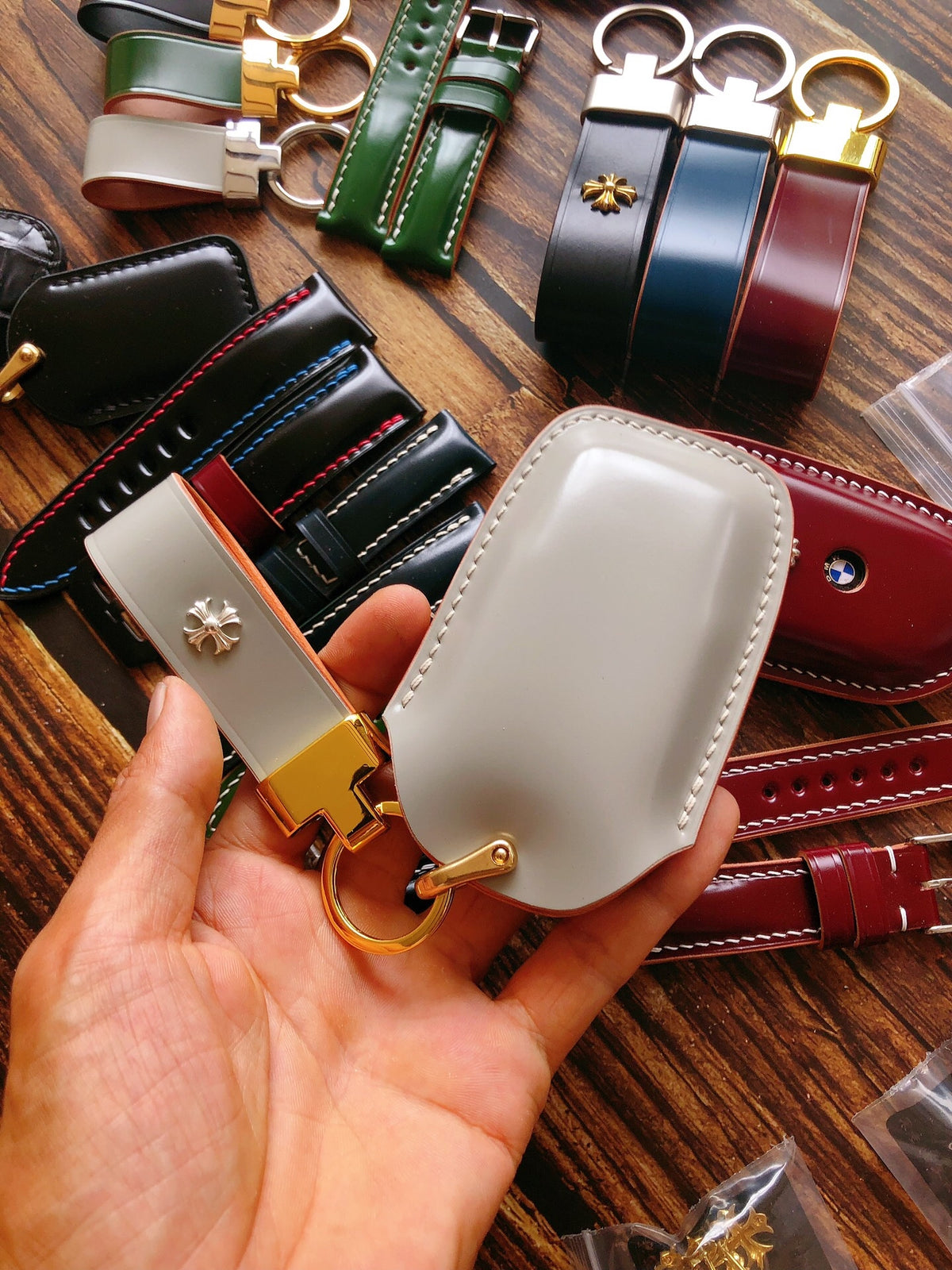 Custom Toyota Key Case Shell Cordovan Leather