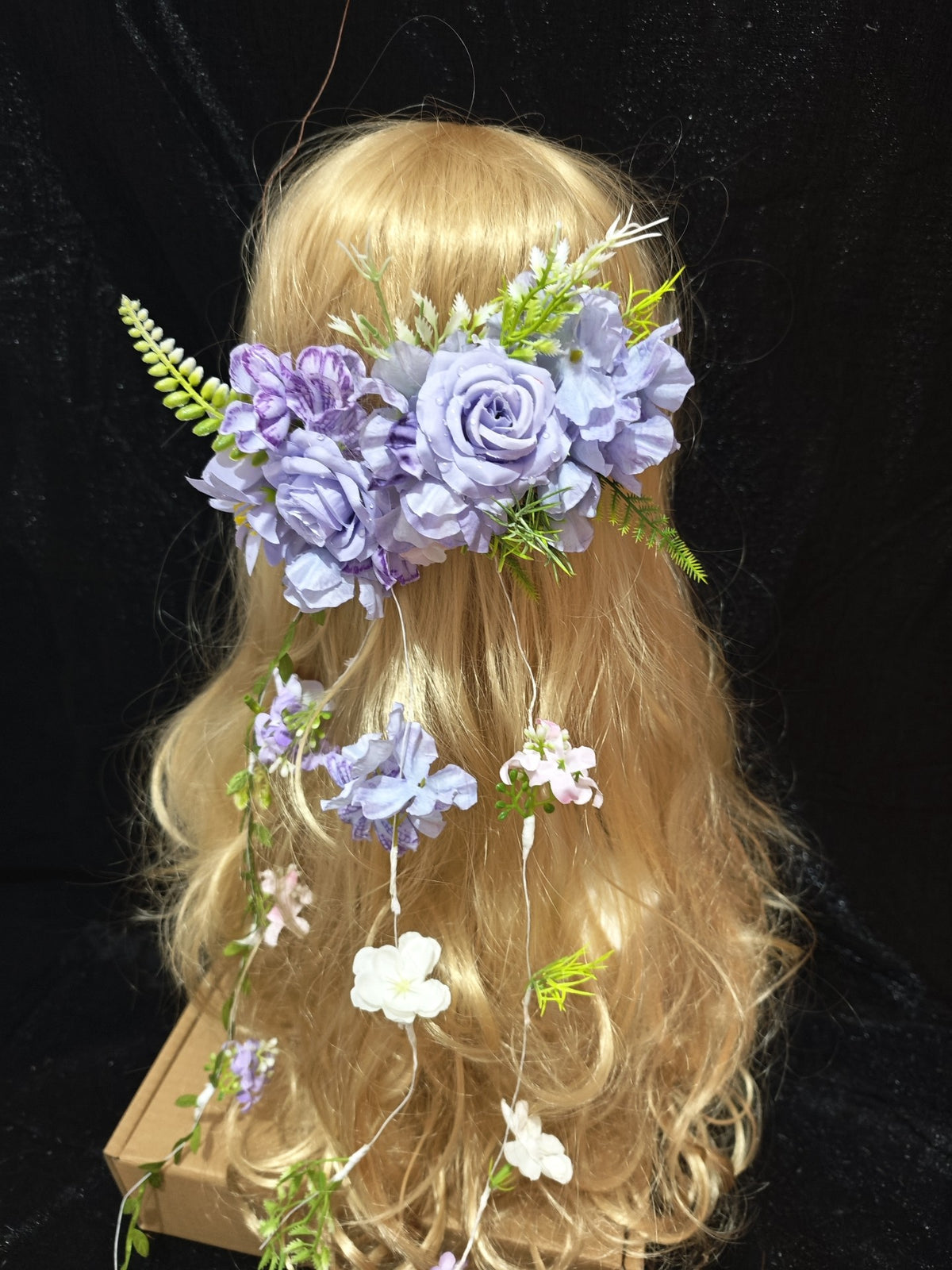 Lavender Floral Crown Hair Vine