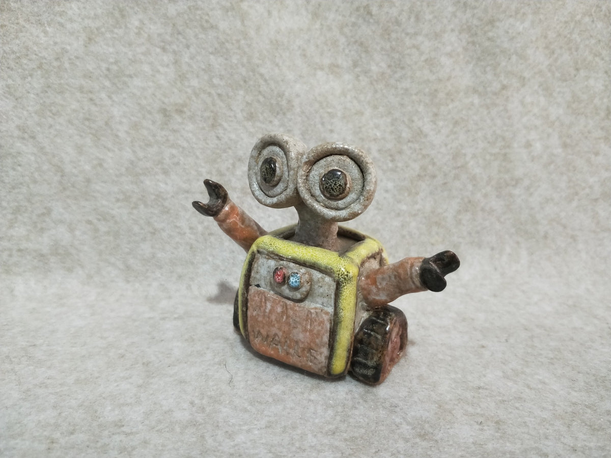 Handcrafted Ceramic WALL-E Figurine