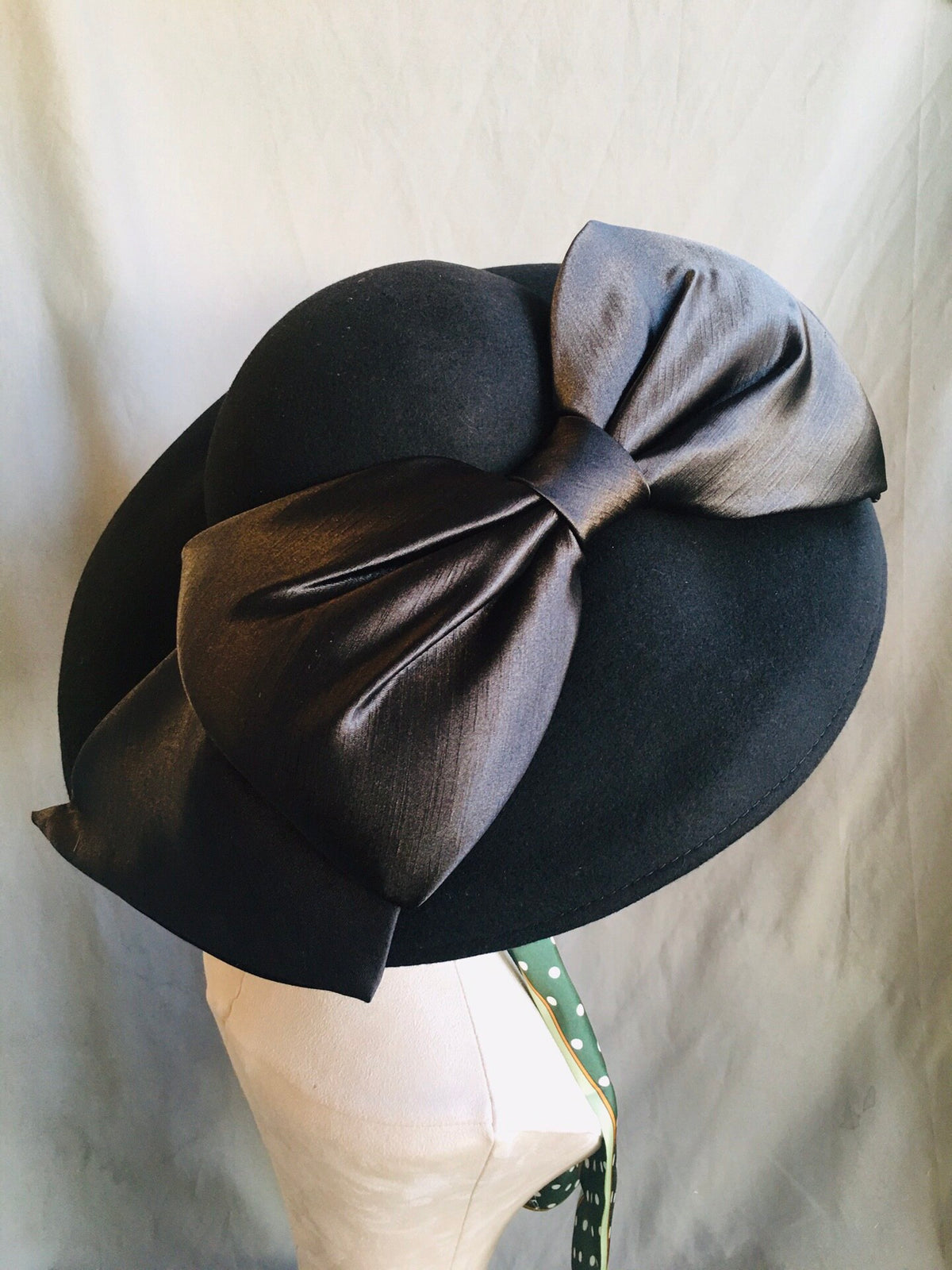 Oversized Bow Wool Felt Hat