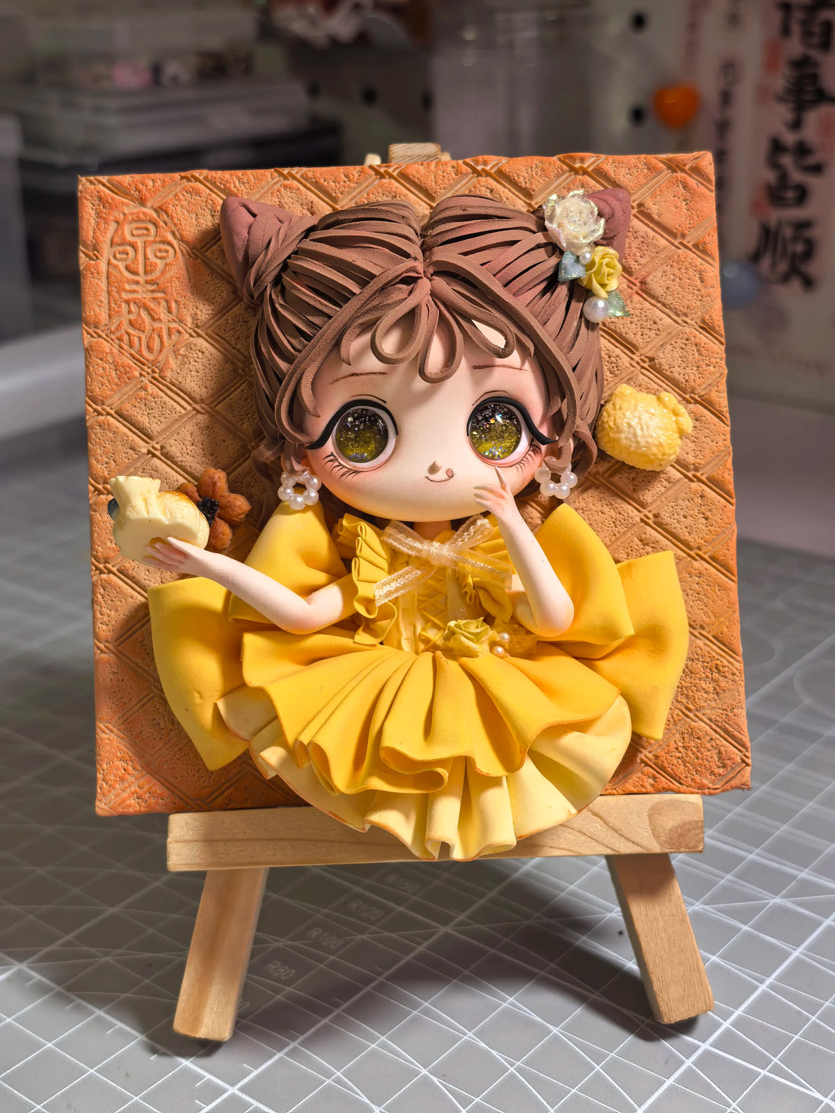 Handcrafted Clay Character Frame 10 cm