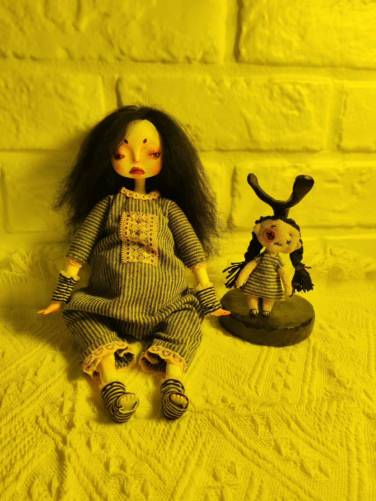 Handcrafted BJD Art Doll with Stone Clay