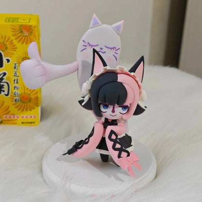 League of Legends TFT Coffee Sweetheart Little Wei Gushi Handmade Clay Figurine 14cm
