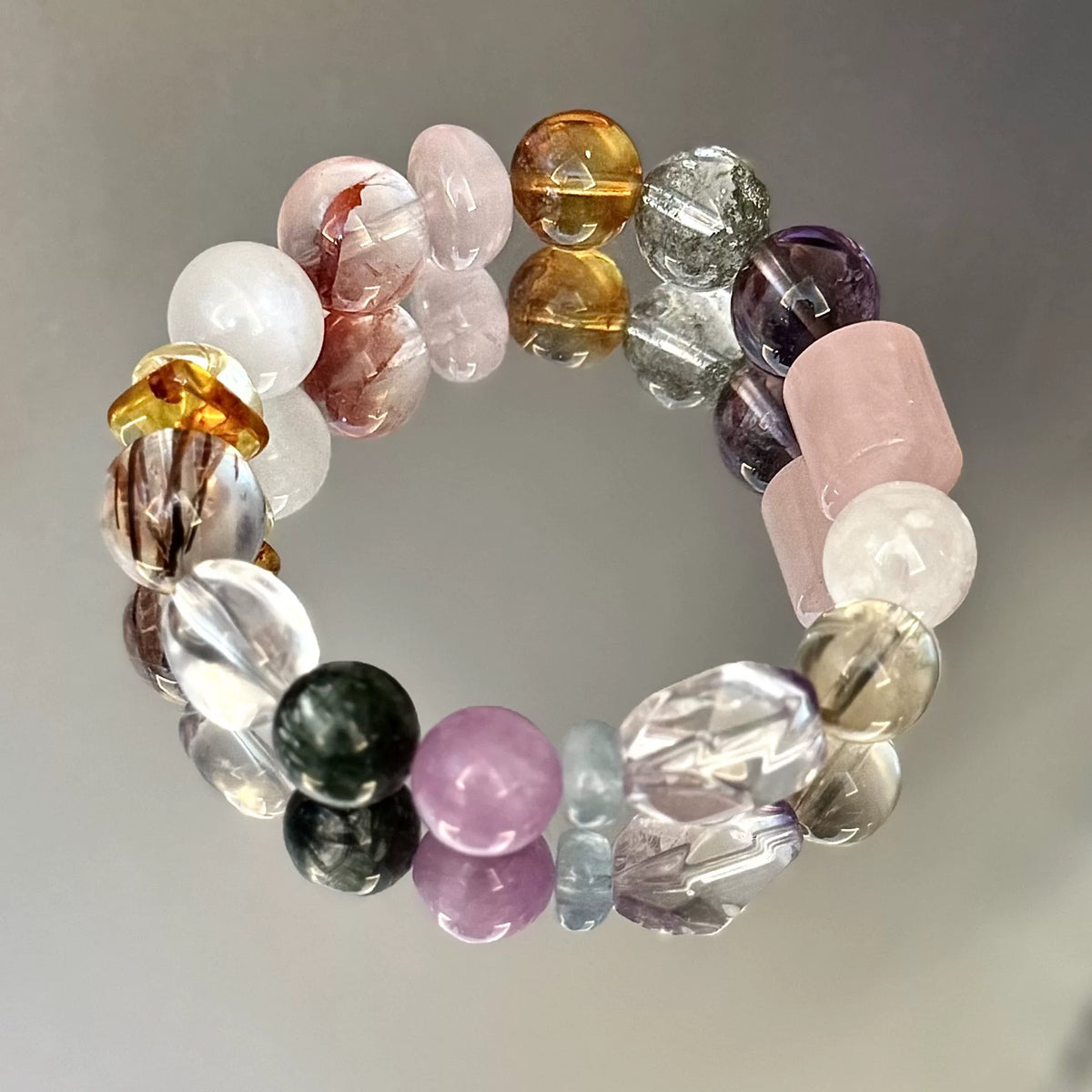 Bracciale in cristalli multigemma