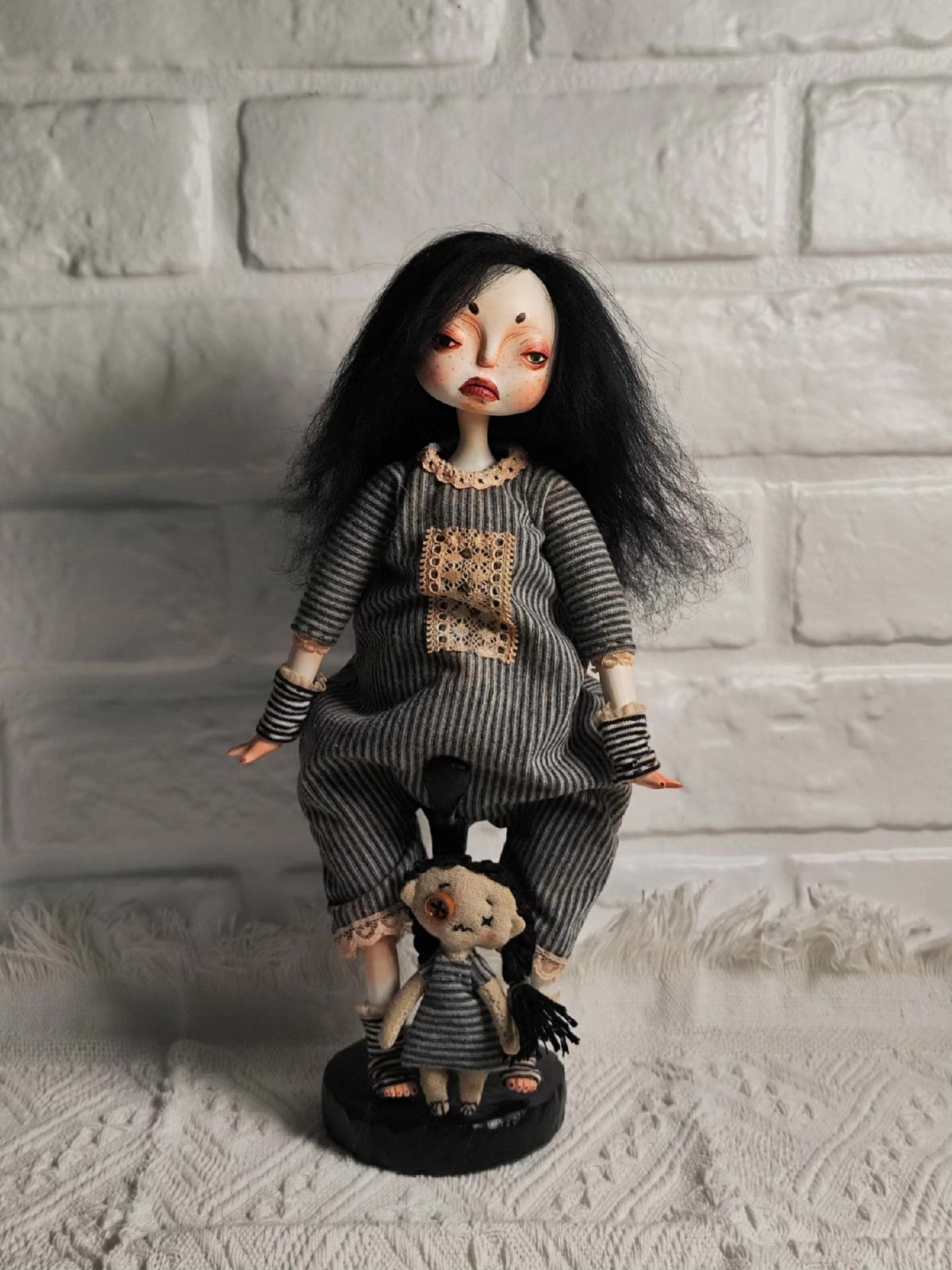 Handcrafted BJD Art Doll with Stone Clay