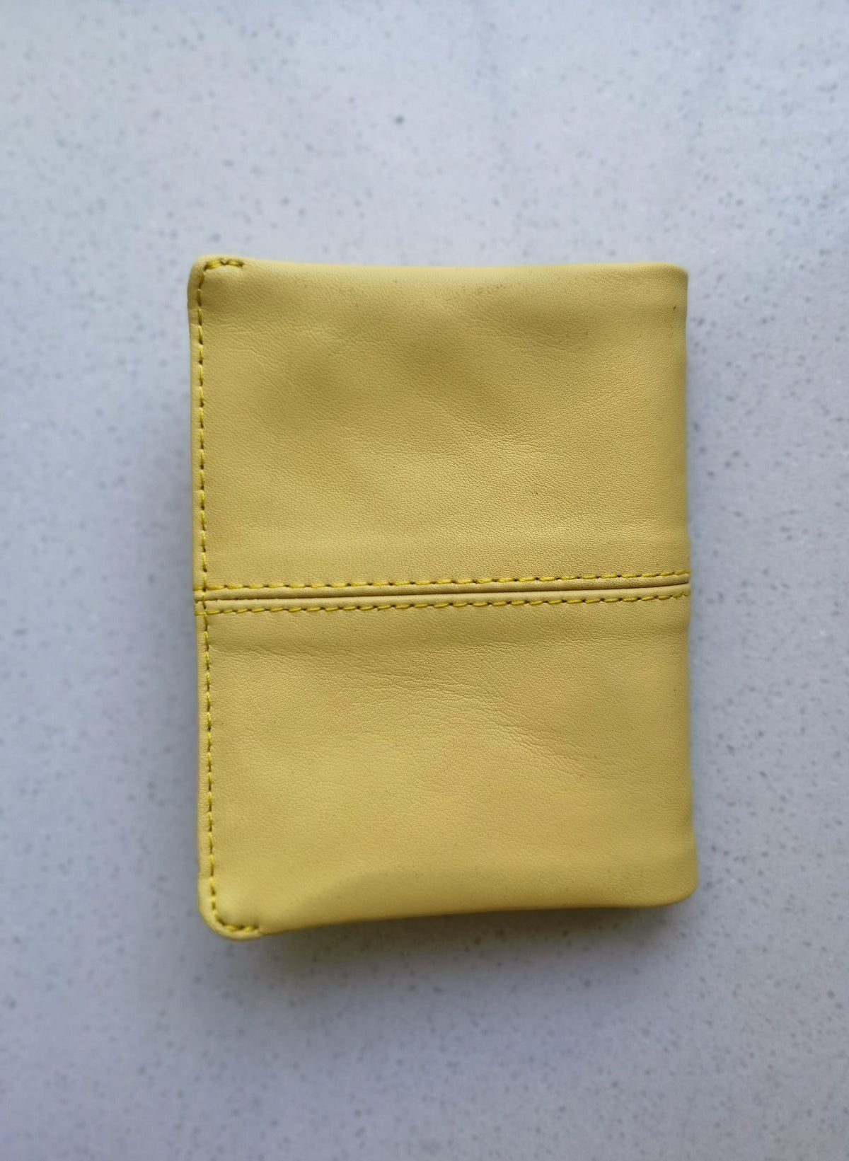 M5 Sheepskin Leather Ring Binder Notebook Cover Yellow