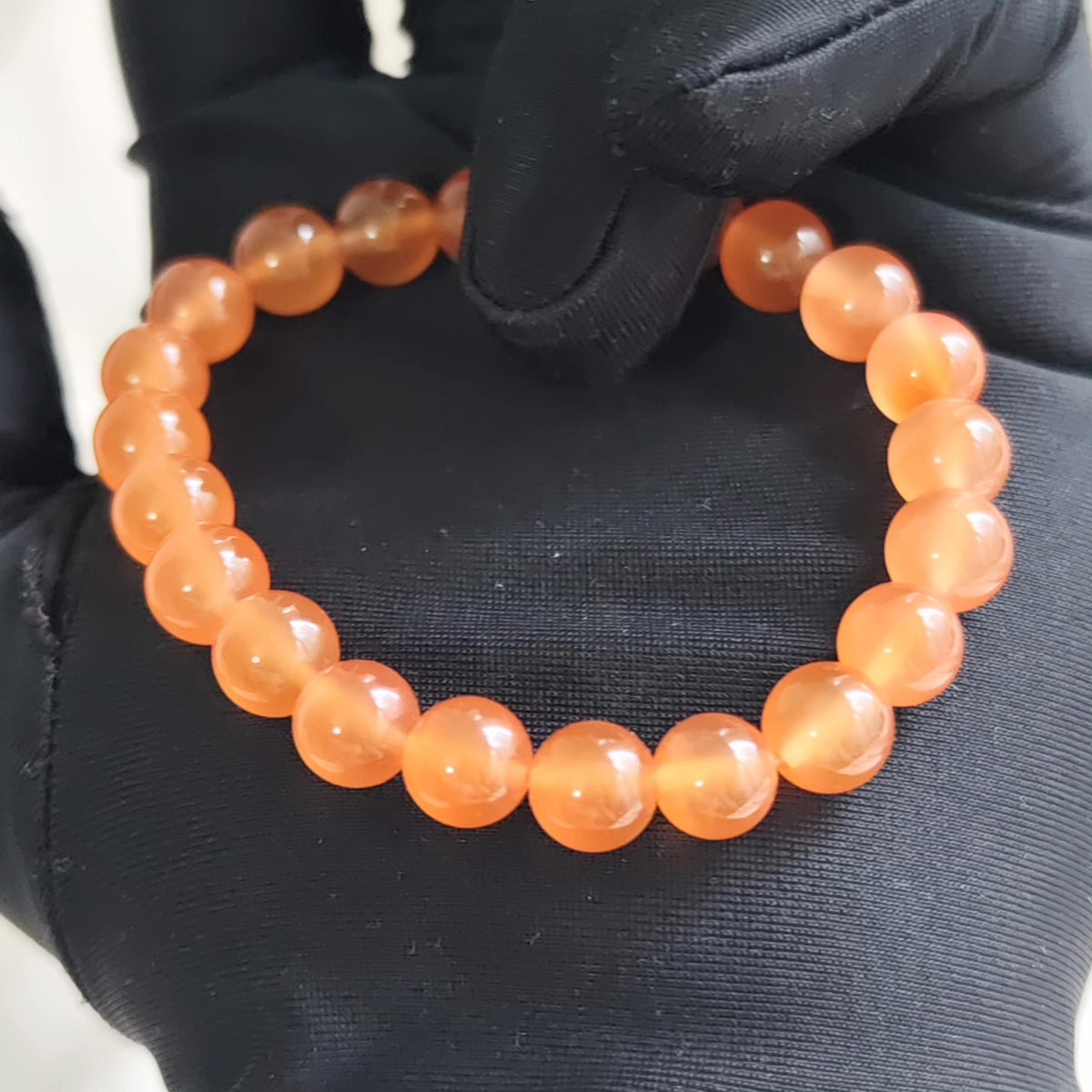 Südlicher roter Achat Eisorange Armband
