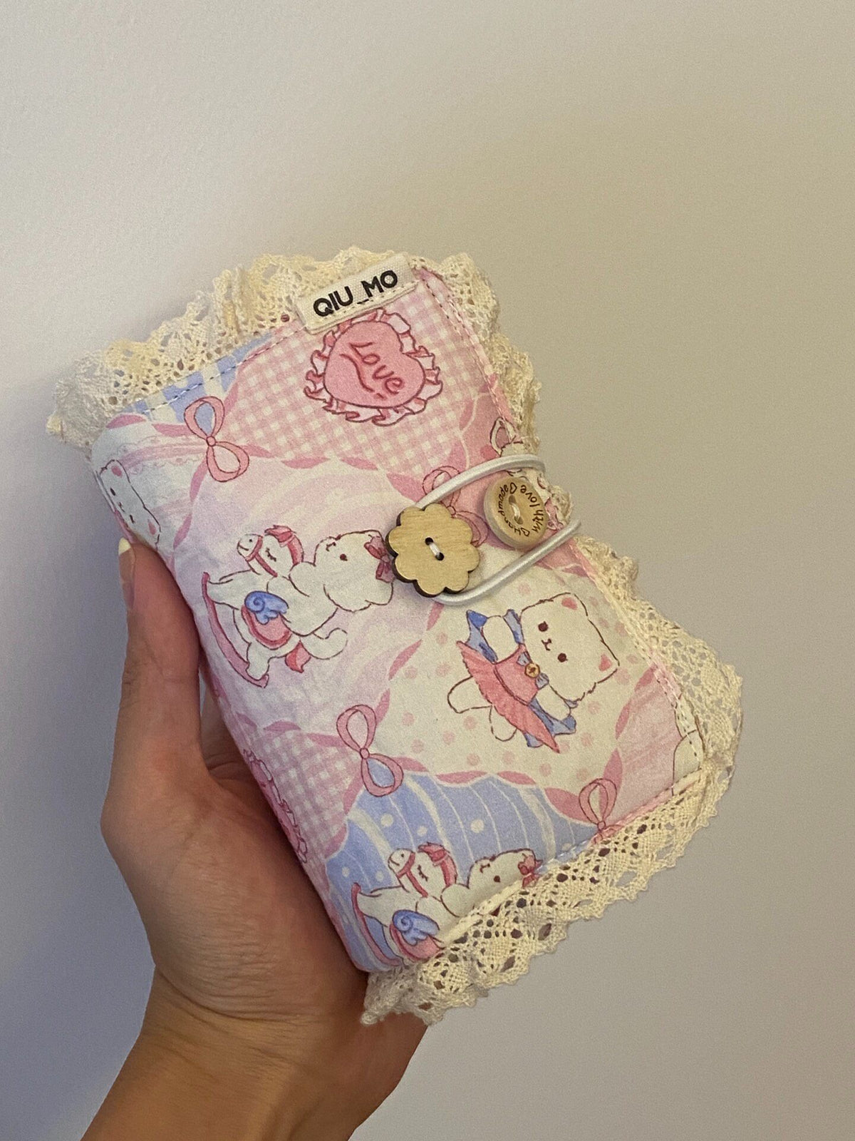 Handmade Lace Princess Double Layer Cosmetic Bag