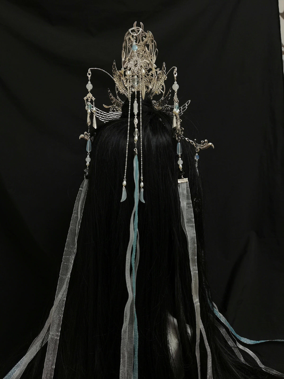 Chu Wannin Cosplay Crown Silver Filigree Headpiece