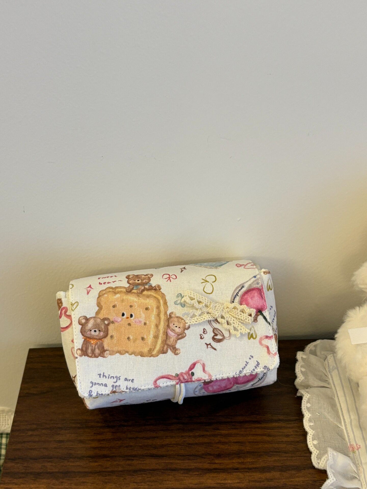 Handmade Double Layer Camera Storage Pouch