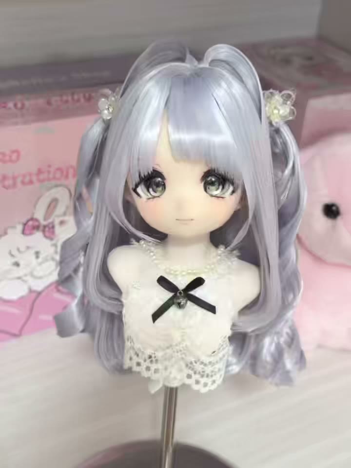 Doll Wig Twin Tails Pastel Pearl
