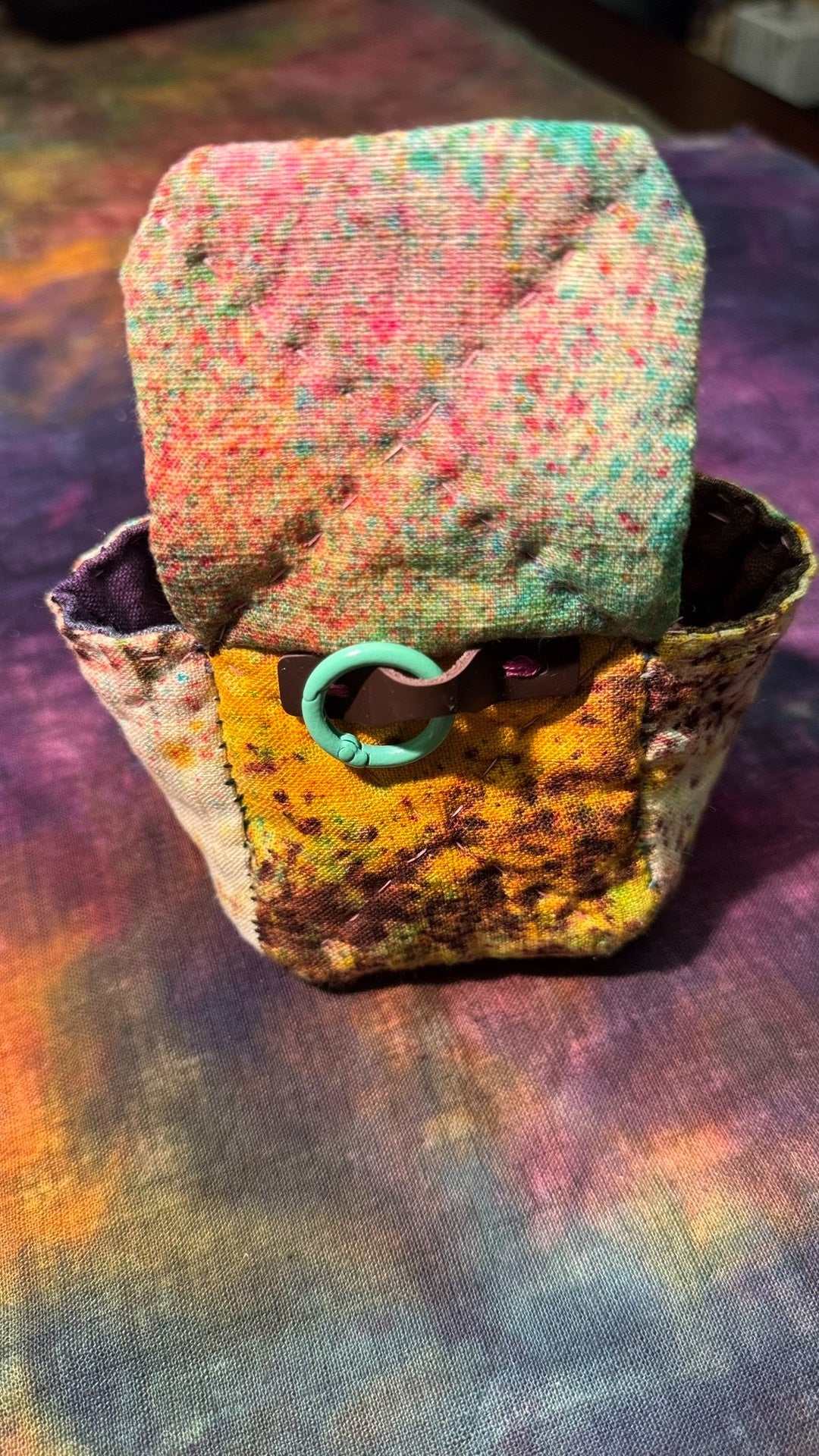 Handwoven Mineral Dyed Patchwork Tote Bag