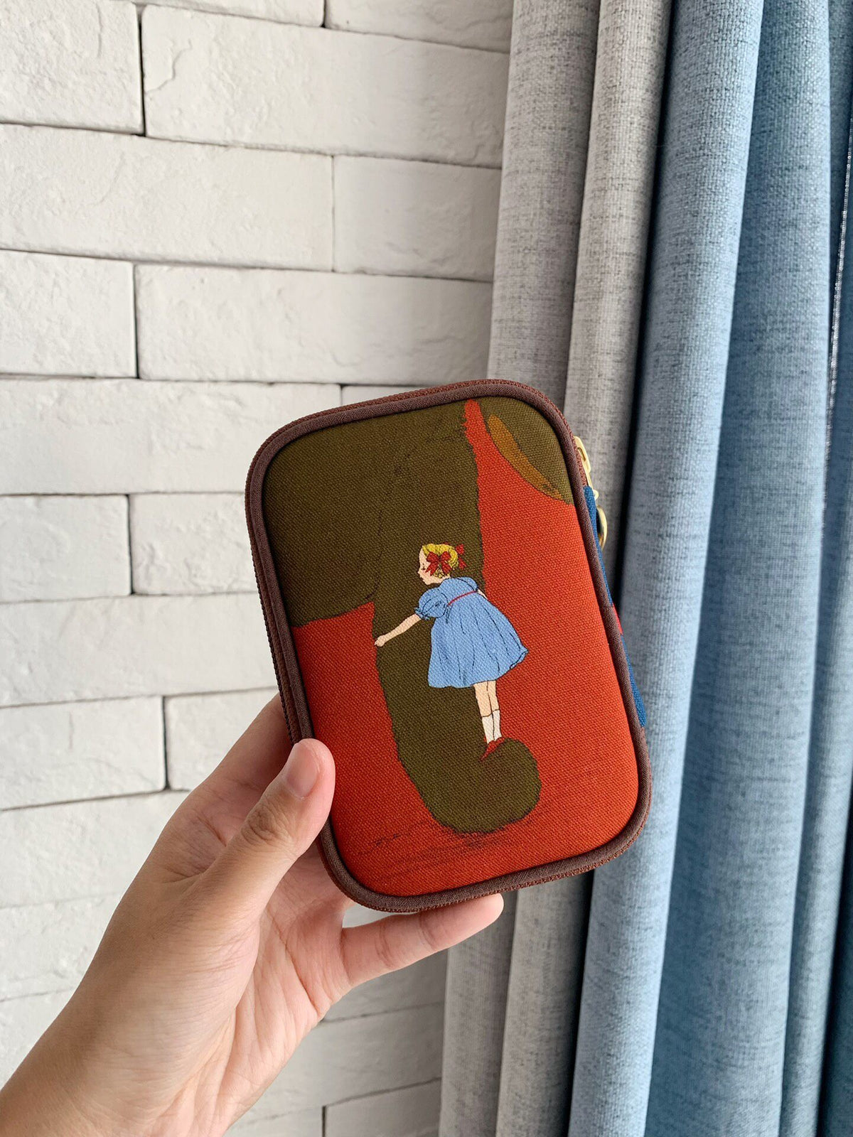 Vintage Circus Zippered Organizer Case