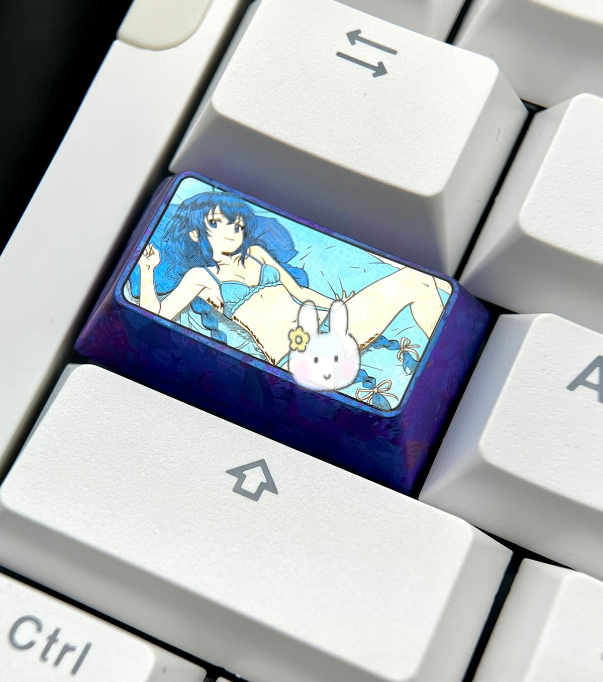 Titanium Alloy Anime Keycap 1.75U