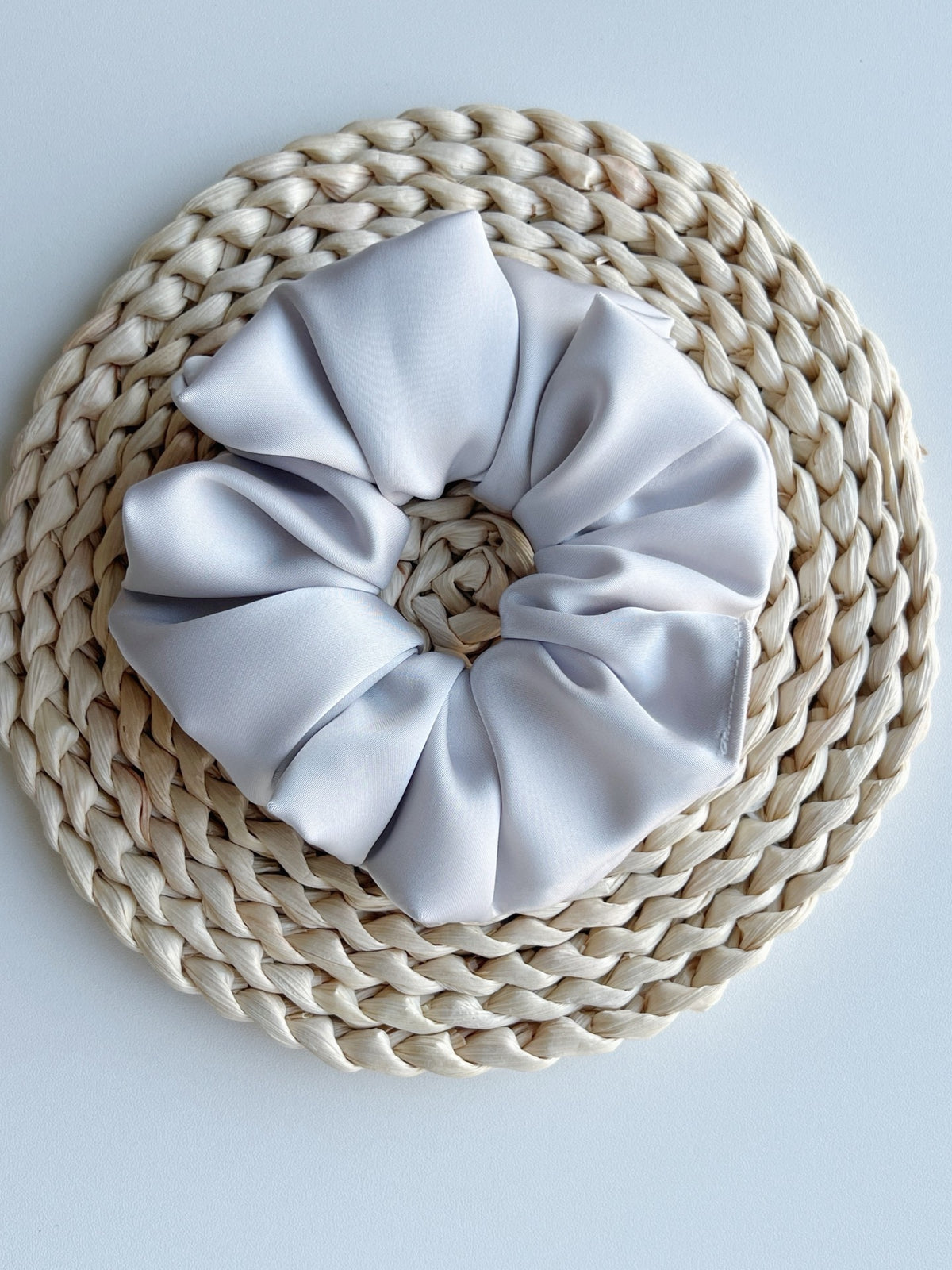 Light Grey Acetate Scrunchie