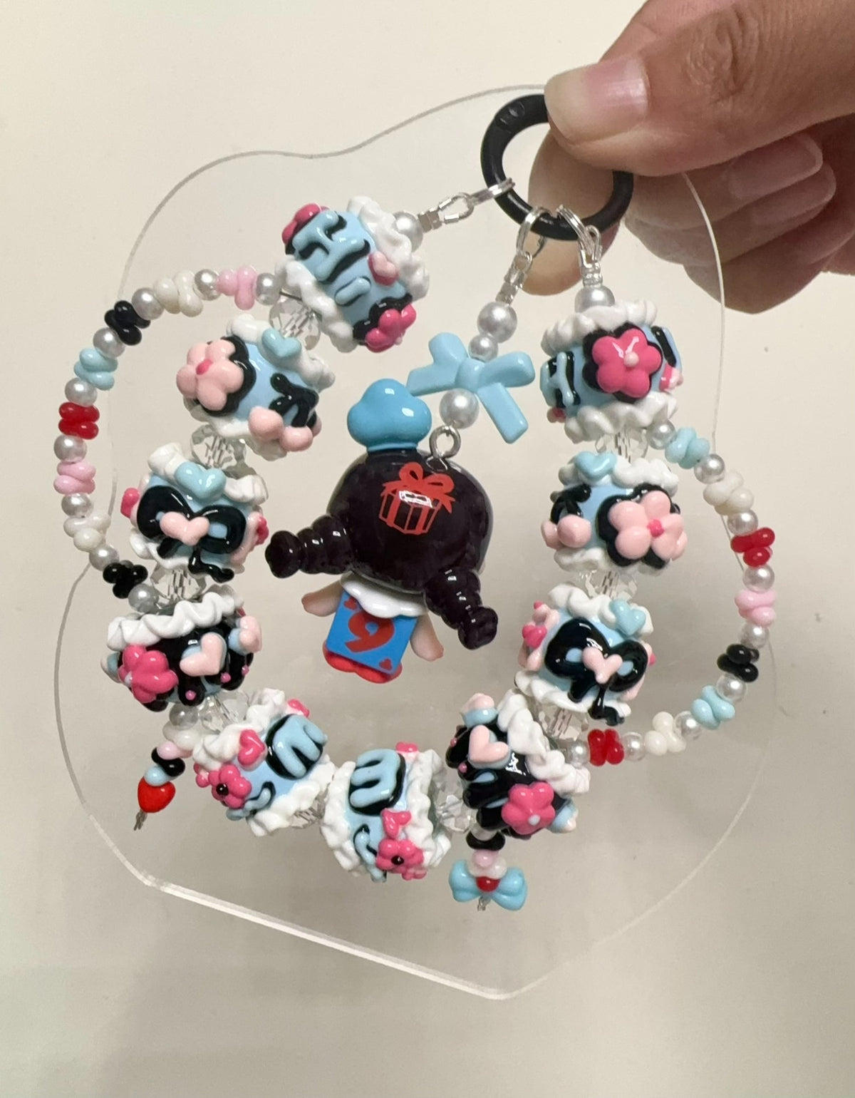 Sugar Wish Card Series Girl Charm Keychain