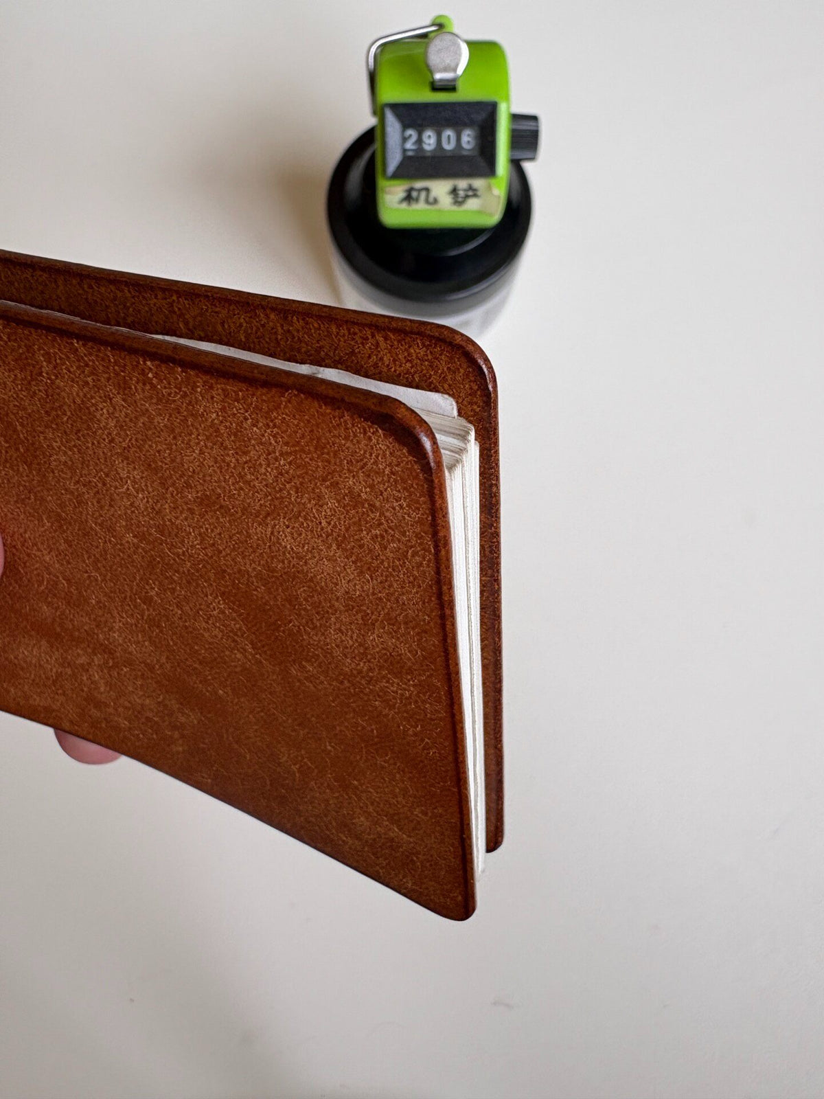 Handmade Leather A9 Notebook with Metal Rings