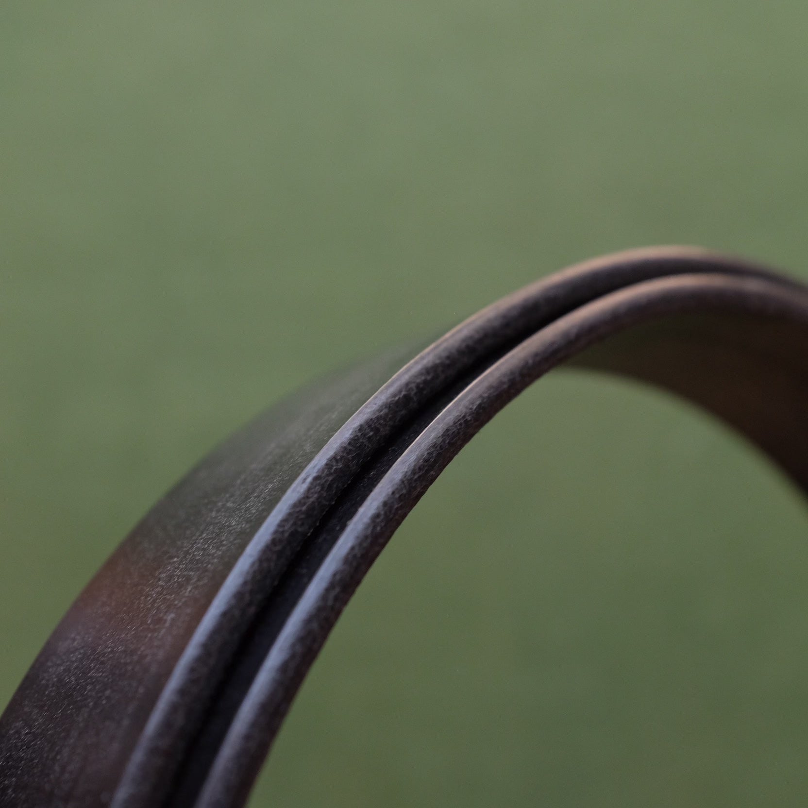 Black Leather Belt with Brass Buckle
