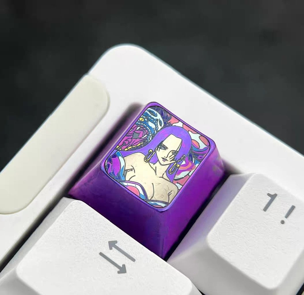 One Piece Boa Hancock Titanium Alloy Keycap