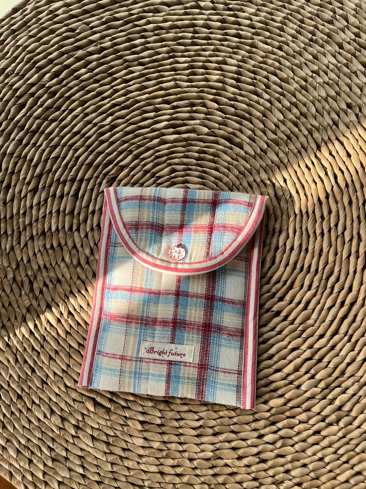 Karo-Stoffhülle für E-Reader