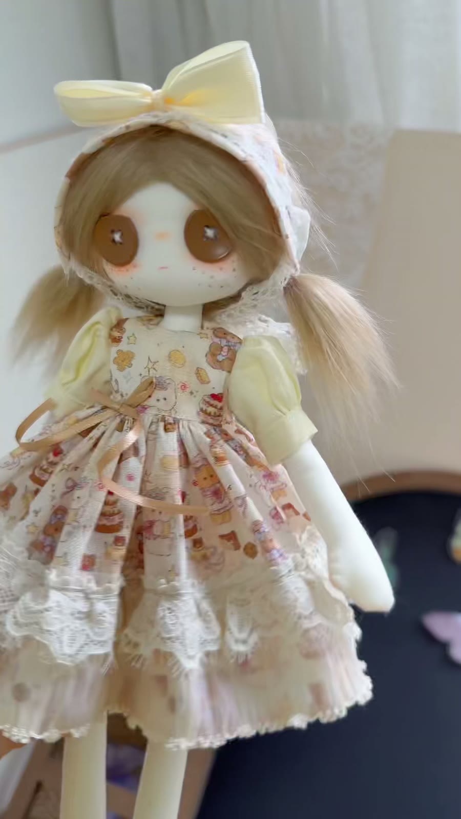 ハンドメイド布製アートドール 30cm